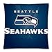 Produktbild Seattle Seahawks Logo Custom Reißverschluss dekorativer Überwurf-Kissen für Couch 45,7 x 45,7 cm (Zwei Seiten)