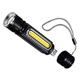 Zollbar Focus: Sie können den Lichtstrahl einstellen, indem Sie den Kopf der Taschenlampe nach innen und außen ziehen. Projektor für große Betrachtungsentfernungen, Projektoren zur Beleuchtung großer Flächen