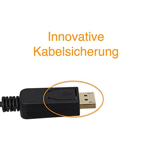 USB C zu DisplayPort Kabel 2m (4K@60Hz) – InfiniTools – USB 3.1 (Thunderbolt 3 kompatibel) , 2 Meter Länge – USB Type C auf DP, für MacBook Pro 2016 Macbook 12 Zoll, Samsung Galaxy S8, ChromeBook Pixel,… - 7