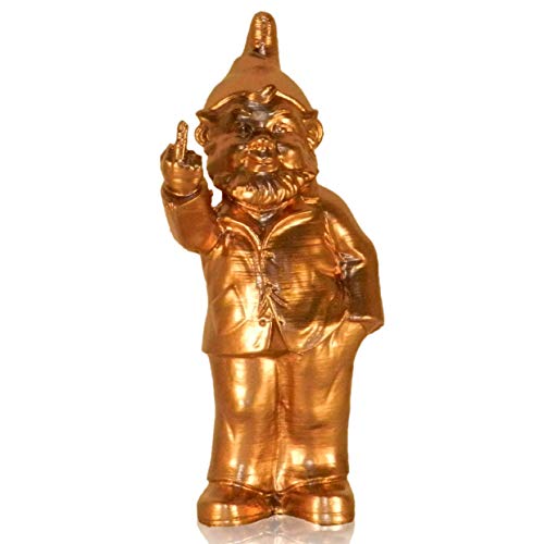 FGS Statua Nano da Giardino Che Fa Un Dito d'Onore