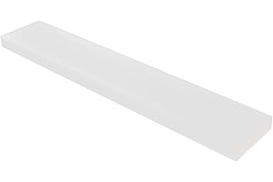 GYOFFULL HDPE Sheet White Polyethylene Plastic Sheets 3/4" Thick x 17" Length x 3" Width High Density Rectangular Solid Block Great for DIY Projects for Machining Home Improvement