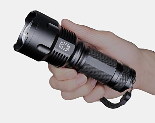 XQF Super Bright Flashlight Rechargeable Light Long Distance Searchlight