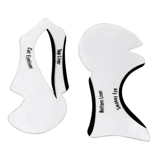 NALATI 2PCs Schablonen für perfekte Katze Eyeliner und Smokey Augen Make-up Werkzeug - weich