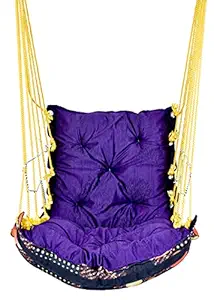 Shreehandloom Hammock Swing for Kids and Adults, with Accessories. Hanging Hammock Suitable for Indoor, Outdoor, Balcony. Weight Bearable 130Kg. Color Wine