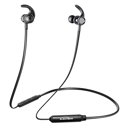 Bluetooth Earphones, ELECITIZON V4.2 Stereo Sports Headphones IPX5 Sweatproof Magnetic Wireless In-ear Headsets with Mic and 6 Hrs Play Time, Secure Fit for Running, Cycling, Gym