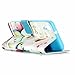 Etche Wallet Case for HTC Desire 626,Leather Case for HTC Desire 626,Creative Cartoon Cake Design Magetic Leather Flip Case with Card Holder for HTC Desire 626 with Blue Stylus Pen and Bling Glitter Diamond Dust Plug Colors Random-Cartoon Cake
