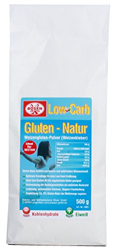 Preisvergleich Produktbild Bösen - Low Carb Gluten Natur Weizengluten-Pulver - 500g