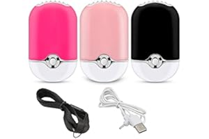 WMLBK Secador de pestañas, mini ventilador de pestañas, aire acondicionado, recargable por USB, ventilador portátil, herramienta de ventilador seco para extensión de pestañas, recargable (negro)