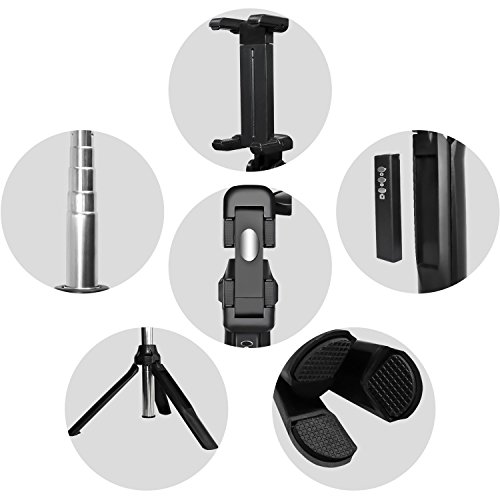 Selfie Stangen, PEYOU [3 in 1]Pocket Bluetooth Selfie Erweiterbar Stick mit Stativ und abnehmbarer Bluetooth Fernbedienung fÃ¼r Gopro Kamera, iPhone, Samsung Galaxy & Smartphone unter 6 zoll