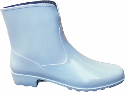 Price comparison product image Michaela 2218-0-400-38 Women's Wellington Boots PVC with Heel / Profile Soles / Wide Opening / Size 7 / Grey