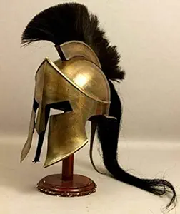 300 Spartan Movie King Leonidas Medieval Roman Greek Liner Re-enactment Metal Helmet (Copper)