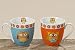 Produktbild Porzellan Tasse Eule Kaffeebecher 2 er Set Teetasse Kaffeetasse gemischt 650ml Jumbobecher