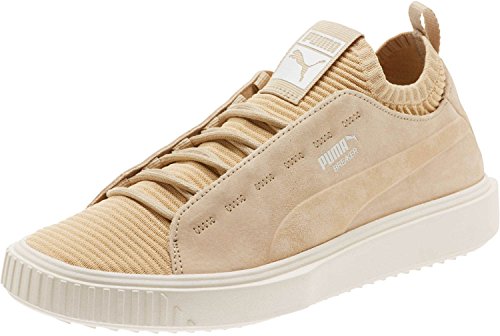 Puma Mens Breaker Knit Sunfaded Fashion Shoes Pebble Whisper White