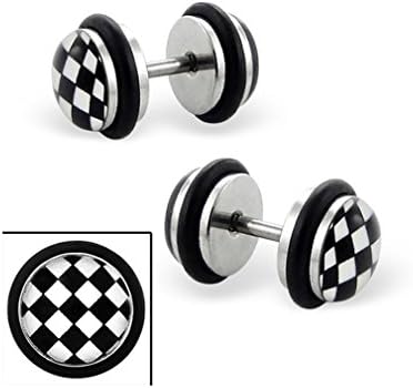 Liara - Dumbbell Ear Tunnels Plugs 316L Surgical Grade Stainless Steel. Polished And Nickel Free