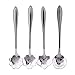 Rrimin 4pcs Stainless Steel Flower Ice Cream Spoon Dessert Coffee Spoon RS.419.00