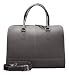 Produktbild Su.B für Damen frauen 15,6 inch Laptoptasche Notebooktasche Handtasche aktentasche mit Schultergurt echtes Leder – Made in Italy - Dunkelbraun