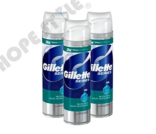 3x Gillette Protection Shaving Gel 200ml-Pack of 3 (Same day dispatch order before 1pm working days)