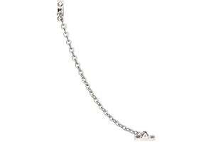 Gedotec Door Safety & Protection Flap Fitting Installation Opening Restrictor for Front Doors - H4020 | 200 mm | Kesse Nickel-Plated Brass | 1 Piece - Door Chain for Furniture Flaps & Room Doors