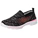 Produktbild Damen Sportschuhe Laufschuhe Leichte Straßenlaufschuhe Atmungsaktiv Sneaker Mesh Slip on Wanderschuhe Slip-on Freizeitschuhe Pantoletten Casual Sneakers (EU:38, Schwarz)