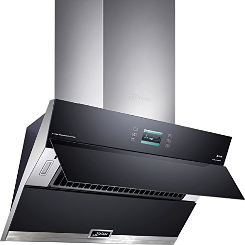 Kaiser La perle Hotte 90 cm/ 1200 M3/H /écran TFT/Hotte murale/Hotte/5 niveaux/électrique ouverture/ bord aspiration/ Hotte/chaleur tournante/avec chaleur tournante de ventilation
