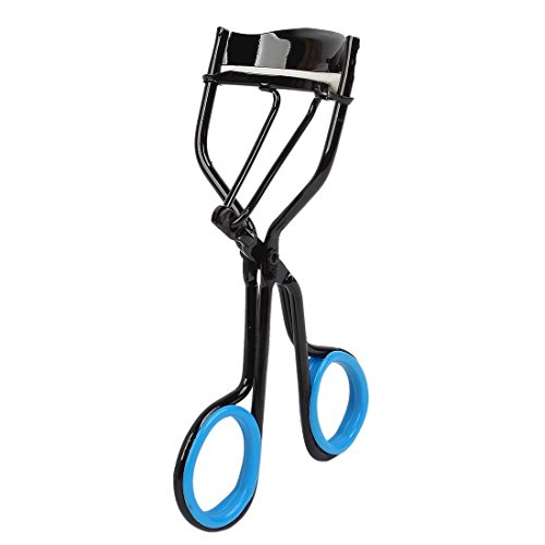 Sourcingmap Rubber Nonslip Handle Lady Eyelash Curler Curling Clip, Black/Blue