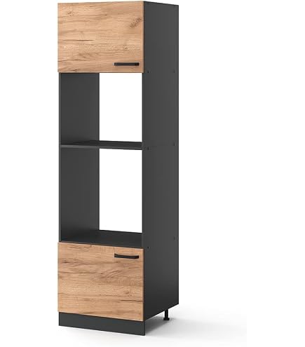 HOARLICN Carrousel Armoire Cuisine 2 Étages Rotation 270° - Ferrure Rotative Jusqu'à 17,64 Kg, Hauteur Réglable 56-81 Cm, Organisation Ustensiles Rangement Angle Aveugle