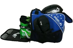 Driver13 Bolsa para Botas de esquí Infantiles, diseñada en Alemania y Probada Durante Muchos años (Azul)