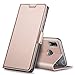 Price comparison product image Huawei P20 Lite Case, iBetter High Quality Magnetic Flip Case Cover Well Full Range Protection Dirty Resistant Comfortable Hand Feeling with Stand Function for Huawei P20 Lite Smartphone (Rose Gold)