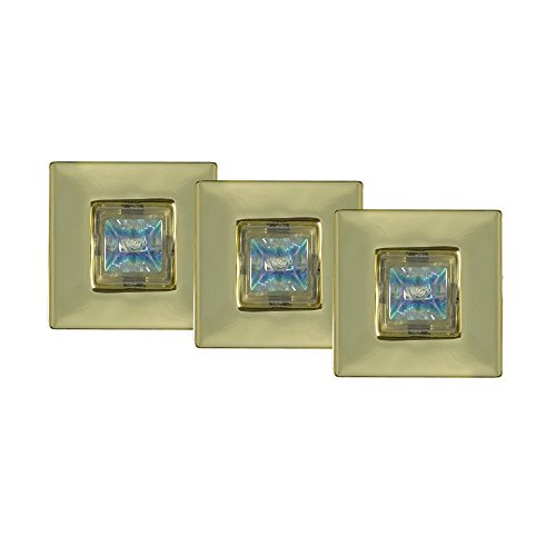 Preisvergleich Produktbild Paulmann TIP 99542 Einbauleuchten Quadro gold 3x20W