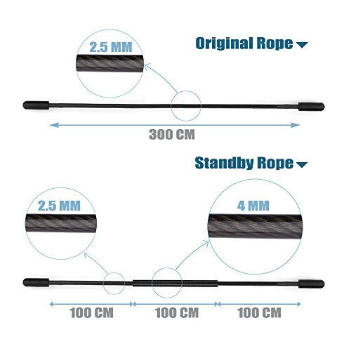 Springseil, WodsWod Speed Rope – Ideal für: Boxen, Crossfit, MMA, WOD - 4
