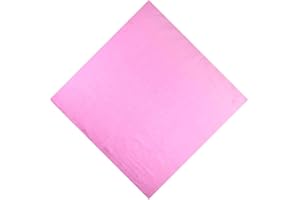 Basic Sense Unisex Men Woman Plain Solid Colour 100% Cotton Bandana Head Neck Wrist Handwrap, Wristband, Scarf, 55 x 55cm (22” x 22”)