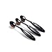 Tonsee 10Pcs Makeup Toothbrush Shaped Foundation Eyebrow Eyeliner Facial Brush + 1Pcs Oval Brushes