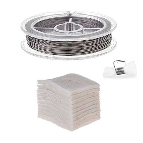 Kanthal Selbstwickelverdampfer Zubehör, Kanthaldraht A1 + Japanische Baumwolle, Material zum selbstwickeln