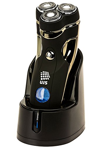 UJS 972 Wet/Dry Triple Rotary Washable Shaver with LCD battery indicator and Side Trimmer