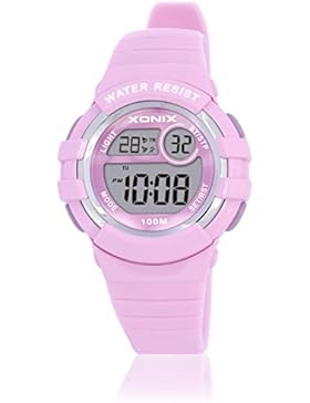 Kinder beobachten multifunktions-wasserdichte bewegung girl student electronic watch-B