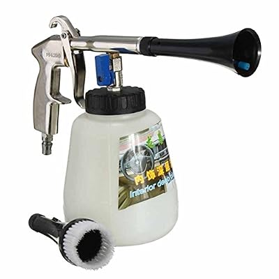 MOOUK Intérieur de voiture à laver Pistolet à eau Buse de pistolet pulvérisateur avec brosse haute pression Pulvérisateur de nettoyage à air Intérieur Rondelle Outil Care pour auto voiture moto véhicule