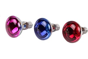 EDI-TRONIC 3 x żarówka R80 230 V 40 W E27 do organów świetlnych niebieska czerwona żółta żarówka wymienna