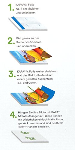 Kapa-fix Box mit 8 Leichtstoffplatten DIN A4 selbstklebend zum Aufziehen von Digitalfotos und für den Modellbau- - 5