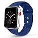 Produktbild Iyou für Apple Watch Armband 38mm/42mm, Weiches Silikon Ersatzarmband Classic Sportarmband für iWatch Apple Watch Series 3/2/1, Edition, Nike + (42MM M/L, Ocean Blue)