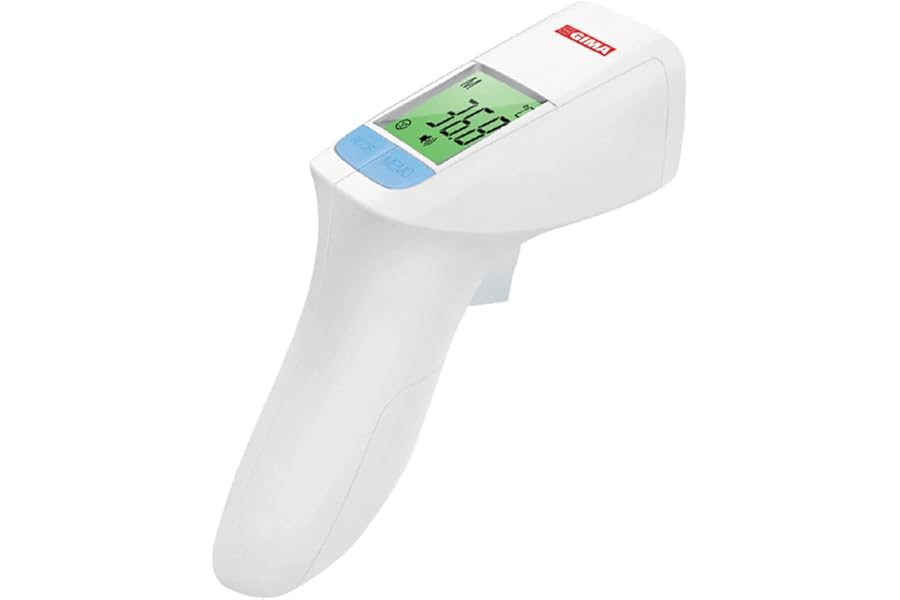 GIMA - GIMATEMP Infrared Fever Thermoscanner, Thermoscanner for Fever and Forehead Thermometer, Contactless, Contact Less, for Body and Surfaces or Objects, for Babies, Children and Adults, IT,DE,PT,SE