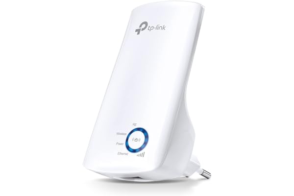 TP-Link TL-WA850RE Repetidor WiFi N300 (300 Mbps, Extensor de Cobertura, Puerto Ethernet, Botón WPS, Indicador de Señal, Compatible con Todos los Routers 2.4 GHz)