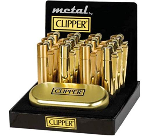 'Sale. Clipper Metal Oro Brillante Metal Oro - Mechero de Acero en Caja de Regalo