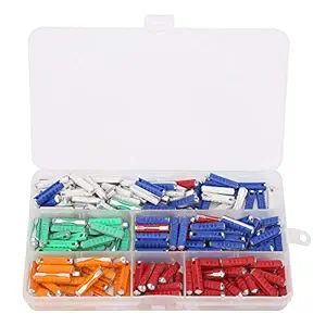 Automotive Fuse, 200pcs Car Fuses Kit with Storage Box for 2-Wheelers for Automobiles