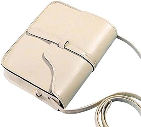 LILICAT Handbag Women Shoulder Bags,Women Vintage Purse Bag Leather Cross Body Shoulder Messenger Bag (18.5cm(L)*13.5(H)*4cm(W), Beige)