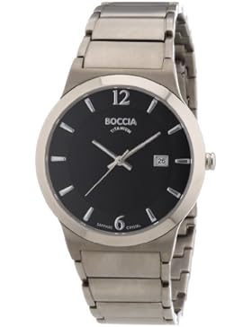 Boccia Herren-Armbanduhr XL Superslim Analog Quarz Titan 3565-02