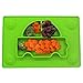 Produktbild Silikon Baby Tischset mit Saugen Einteilig Fütterung Teller für Kleinkinder/Kinder, rutschfest No Mess Mat, Spülmaschine Mikrowellenherd Safe, Fit Fastest Tablett (Grün)
