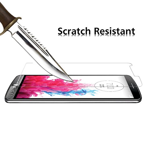  2 Pack  LG G3 Protector de Pantalla  iVoler  0 3mm Dureza 9H  Protector de Pantalla de Vidrio Templado Cristal Protector para LG G3 -Dureza de Grado 9H  Espesor 0 30 mm  2 5D Round Edge- Ultra-trasparente   Anti-golpe   Ajuste Perfecto   No hay Burbujas - Garant  a Incondicional de 18 Meses