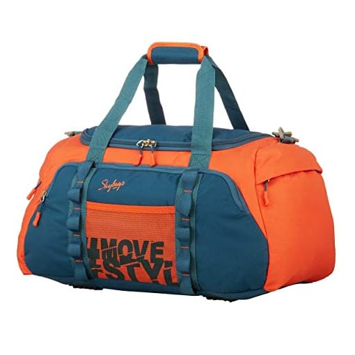 Skybags Polyester Solid Pattern Hustle Duffle Bag 55 (Orange, Small), 33 Cm,W-33 Cm - Image 4