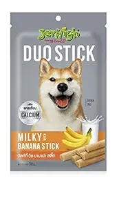 Jer High Duo Stick Milky with Banana Stick, Medium, 50 g