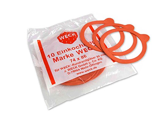 6 Weckgläser 290 ml hoch Sturzglas KOMPLETT Sturzgläser WECK Gläser 1/5 Liter 1/4 Liter Einweckgläser Einkochgläser Einmachgläser - 3